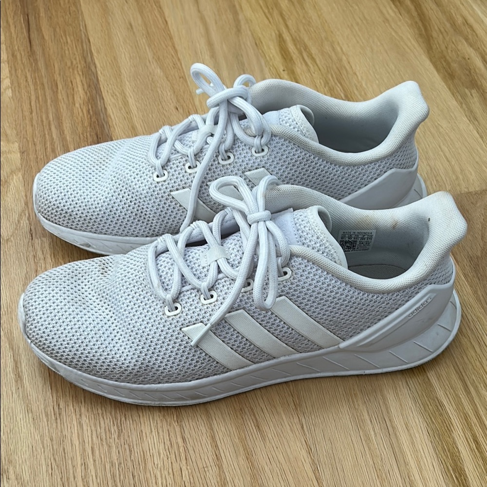 Adidas White Sneakers - Size 10.5